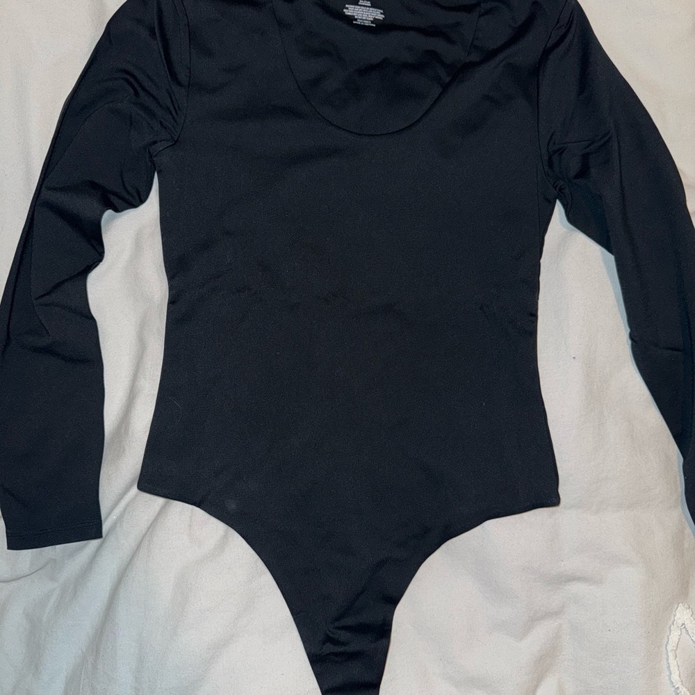Nuuds Black Long Sleeve Bodysuit
